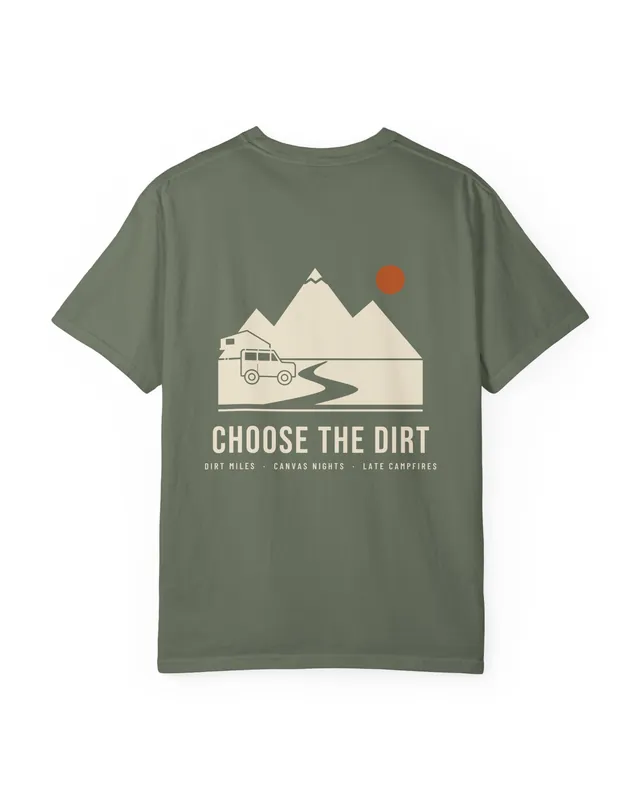 Choose the Dirt tee in Moss