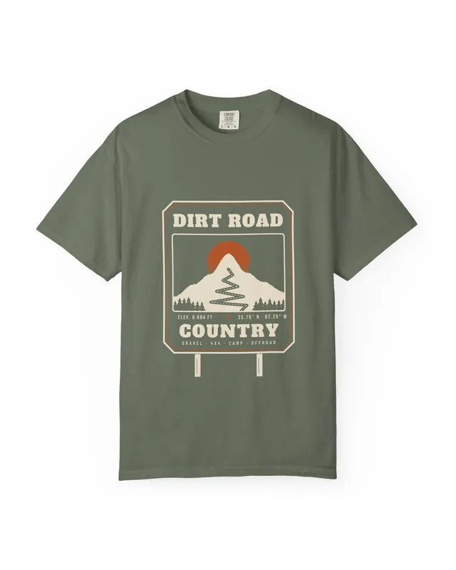 Dirt Road Country tee in Moss